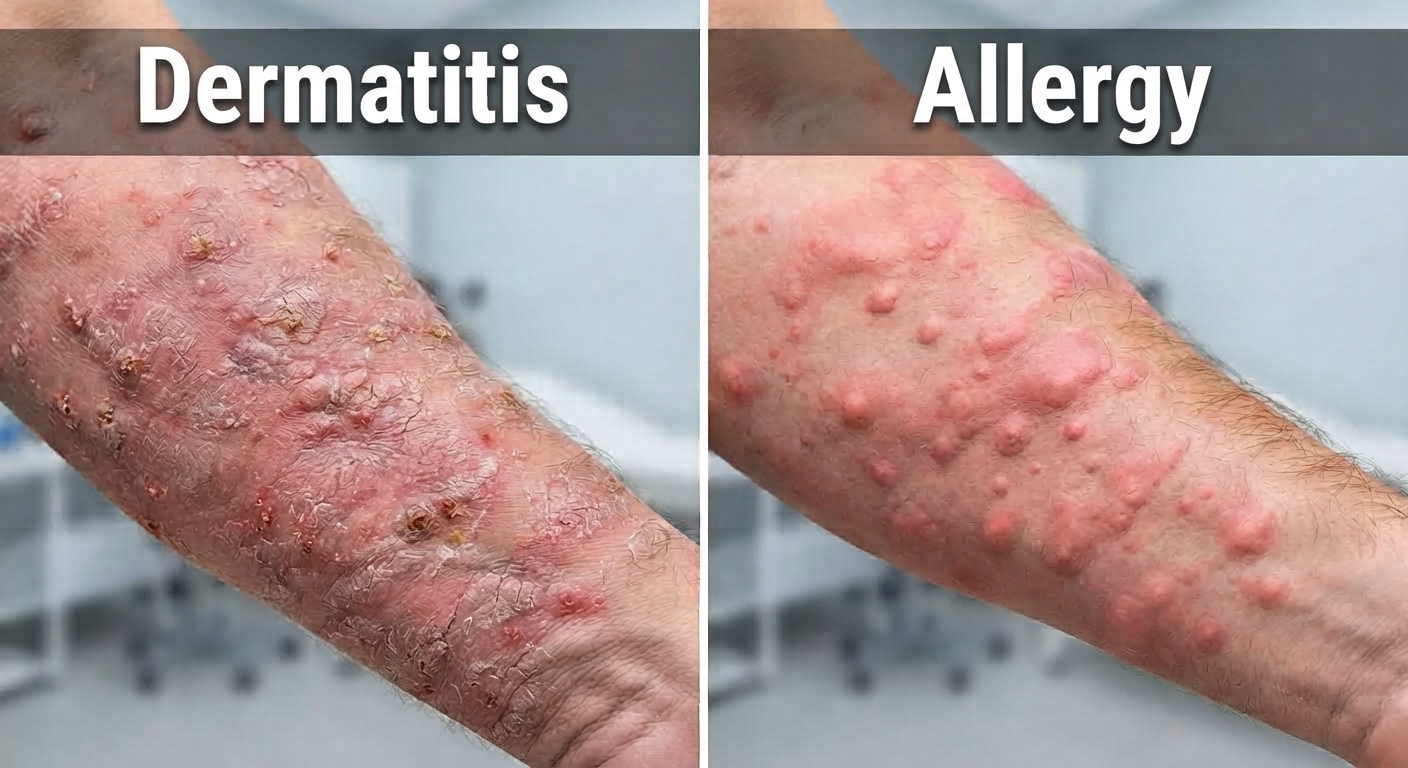what dermatitis and allergy look like