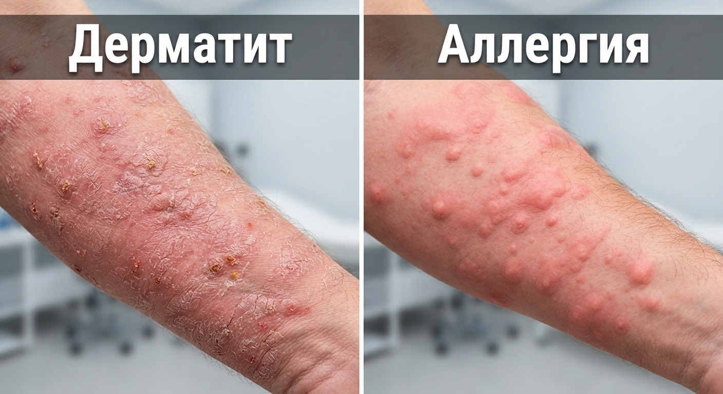 как выглядит дерматит и аллергия