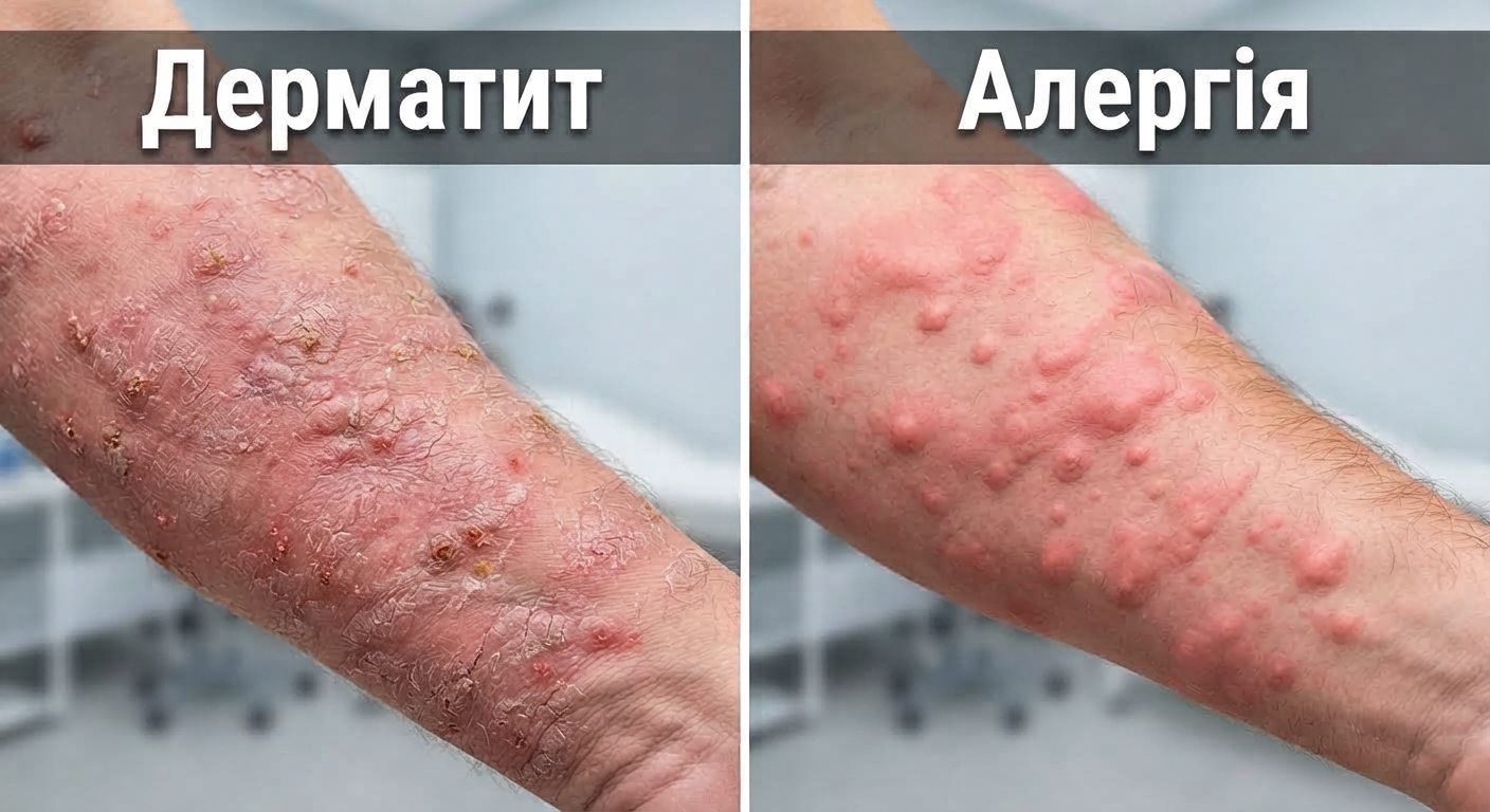 як виглядає дерматит та алергія